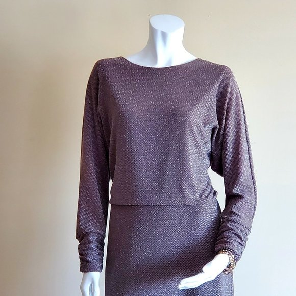 Jessica Howard Grey / Silver Shimmery Dress - Picture 7 of 9